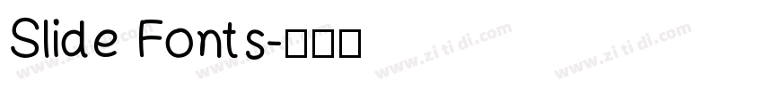 Slide Fonts字体转换